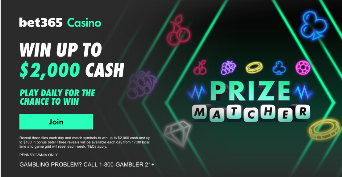 bet365 Prize Matcher