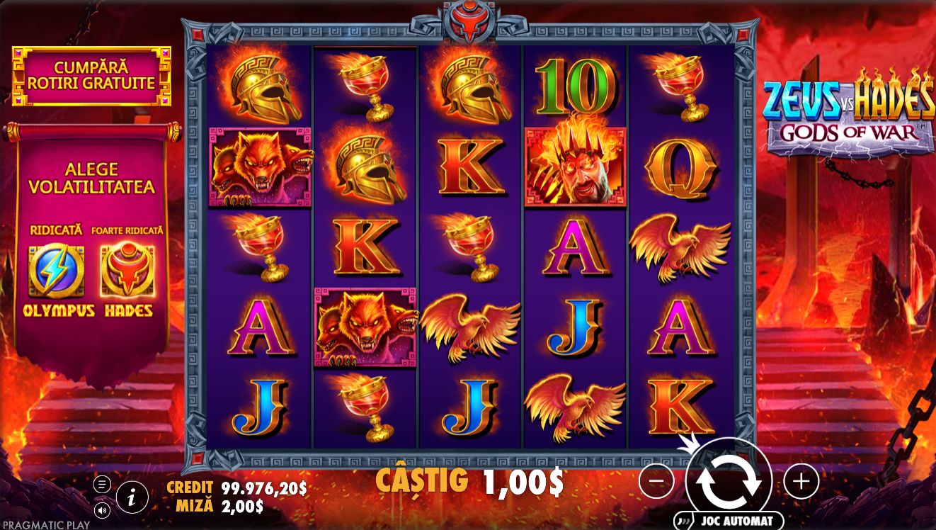Buy free spins Zeus vs Hades: Gods War