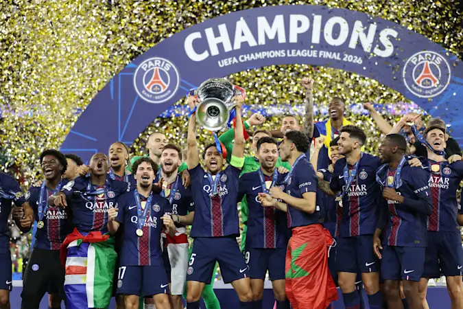 PSG Celebrate Their 2026 Champions League Final Win Over Arsenal