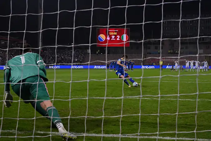 Esmir Bajraktarevic scored the decisive spot-kick as Bosnia and Herzegovina beat Italy on penalties