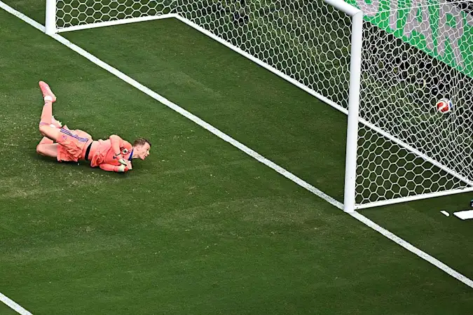 Neuer was beaten by Angulo's excellent strike 