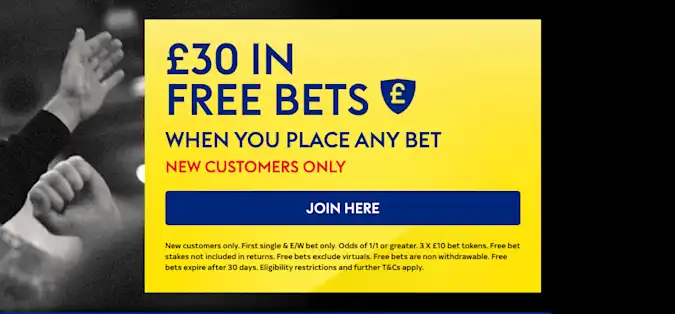Sky Bet: £30 Free Bets Offer