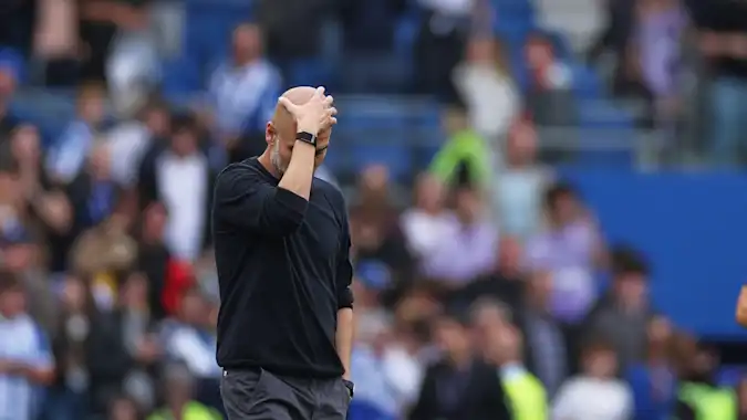Manchester City's defending could again leave Pep Guardiola frustrated during Sunday's derby
