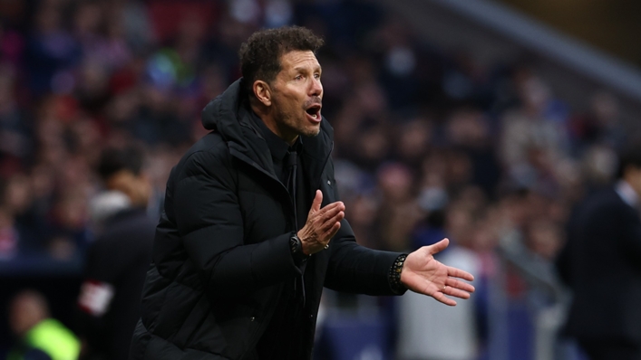 Diego Simeone's Atletico face unbeaten Inter Milan in the Champions League on Wednesday