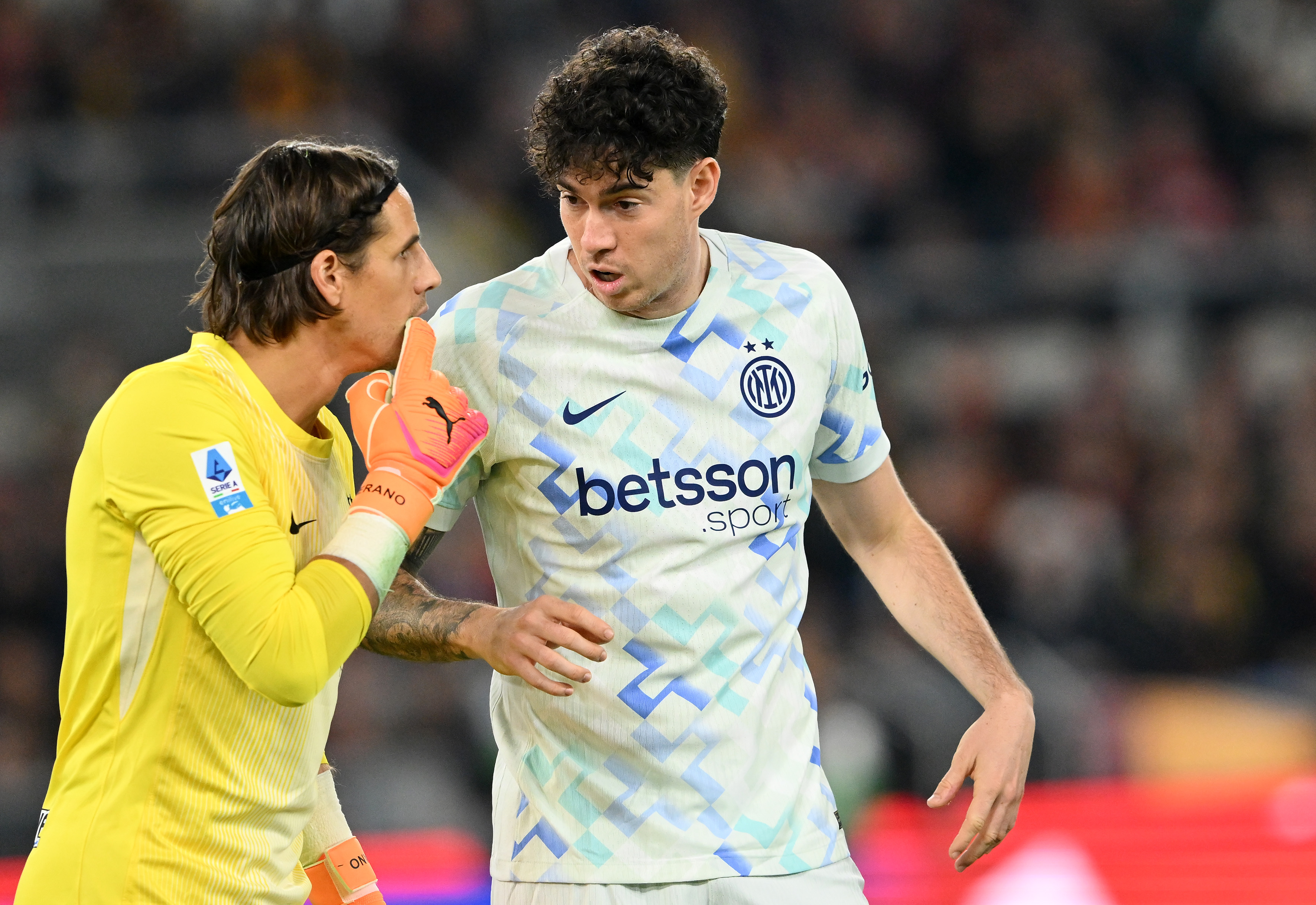 Inter goalkeeper Yann Sommer and defender Alessandro Bastoni