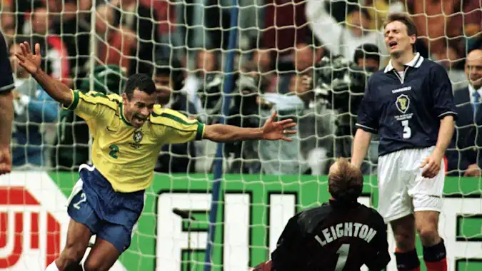 Scotland lost 2-1 to Brazil in their World Cup opener in 1998