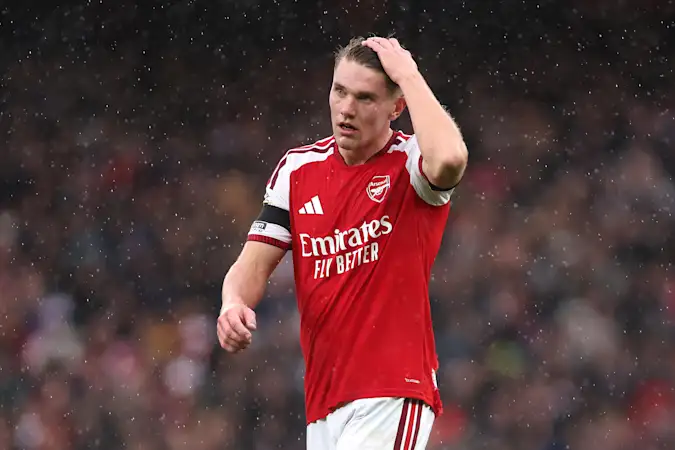 Viktor Gyokeres in action for Arsenal against Everton in the Premier League