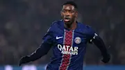 PSG's Ousmane Dembele was forced off with a calf injury during last week's first leg
