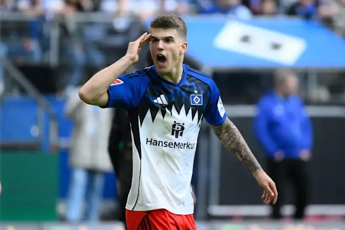 Luka Vuskovic has shone for Bundesliga side Hamburg this season
