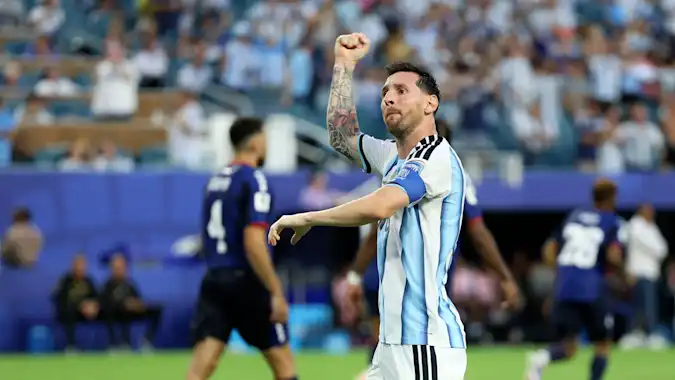 Lionel Messi has been driving Argentina on at this World Cup