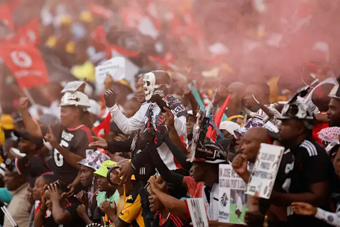 Orlando Pirates fans celebrate a win