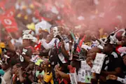 Orlando Pirates fans celebrate a win