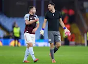 John McGinn and Emiliano Martinez react after Aston Villa's 2-0 win over Maccabi Tel Aviv