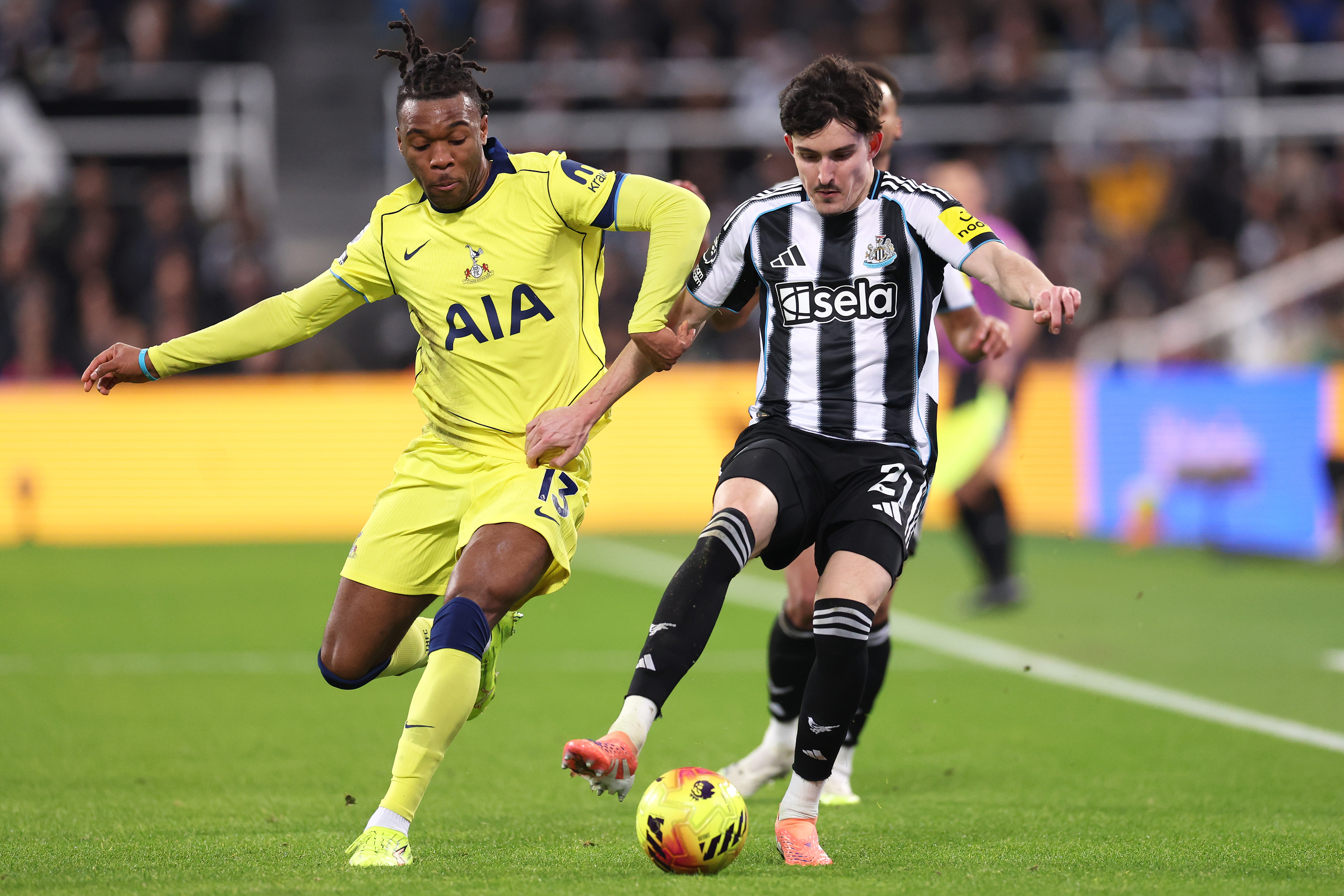 Newcastle's Tino Livramento is a target for both Arsenal and Man City