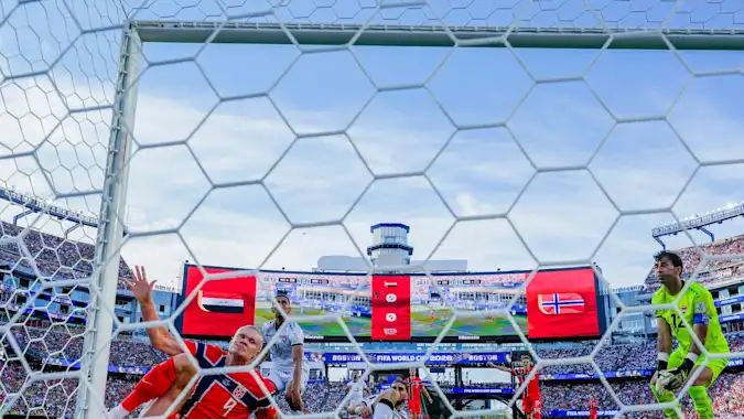 Erling Haaland was in the right place at the right time to score Norway's first World Cup goal in 28 years