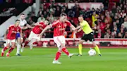 Chris Wood's penalty made the difference in the first leg as Nottingham Forest won 1-0