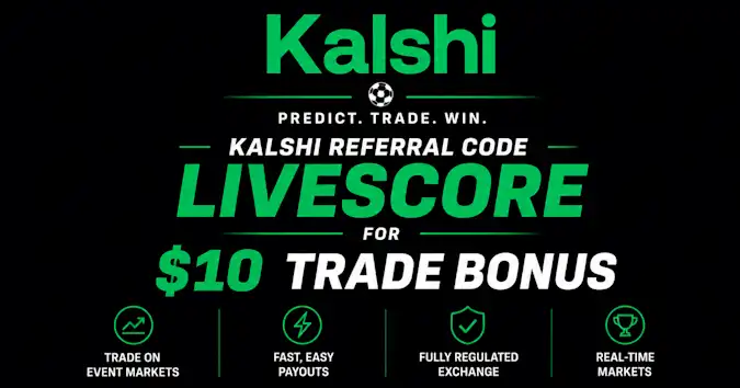 Kalshi Referral Code LIVESCORE for $10 Trade Bonus