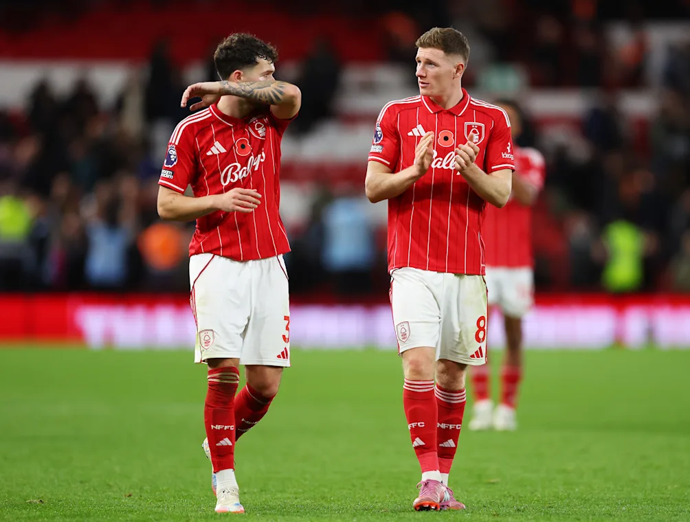 Neco Williams and Elliot Anderson following Forest's 2-2 draw with Man Utd