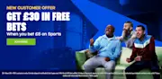 Coral Bet £5 Get £30
