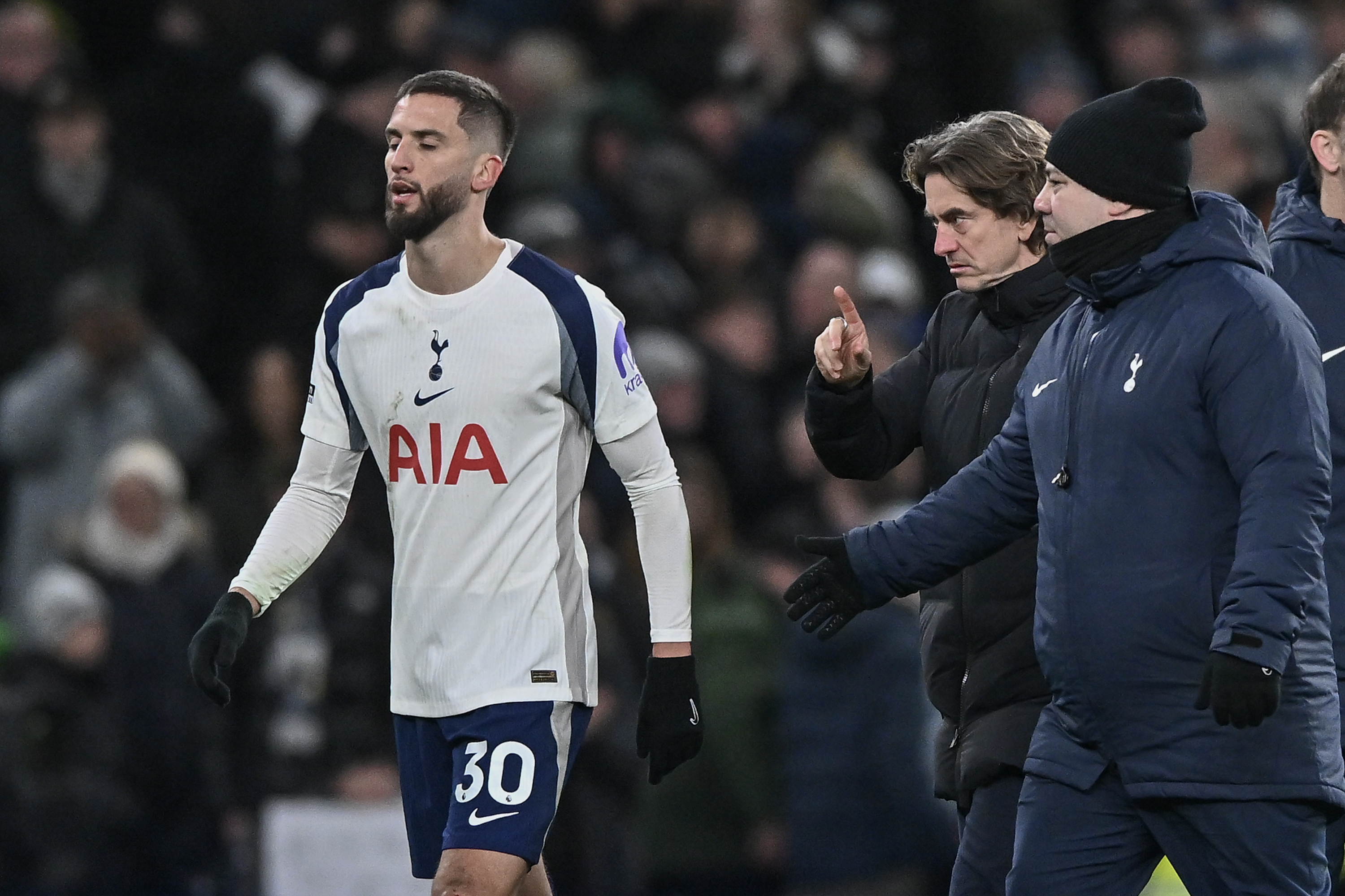 Rodrigo Bentancur suffered a hamstring injury in Tottenham's 3-2 loss to Bournemouth