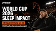 World Cup Sleep Impact Rating Through Round Of 32