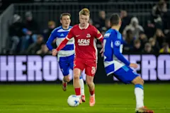 Kees Smit in Eredivisie action for AZ against PEC Zwolle