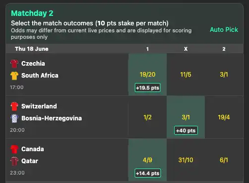bet365 Tournament Challenge Match Day 2 Picks