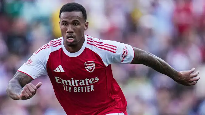 Key Arsenal central defender Gabriel faces a spell on the sidelines due to a thigh injury.