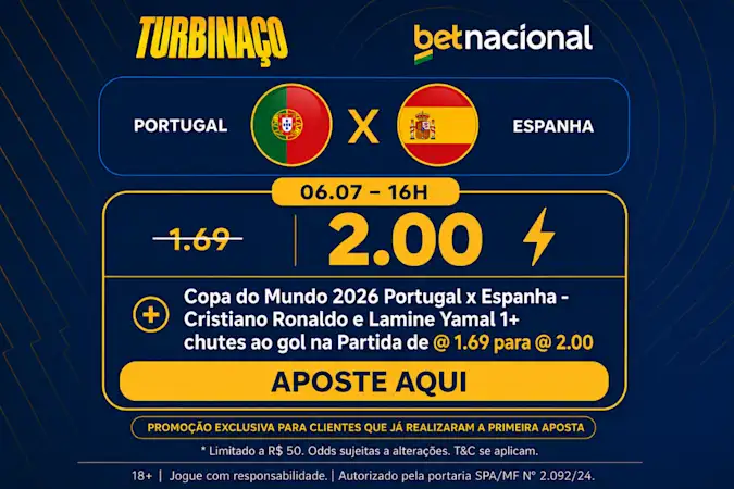 Turbinaço Betnacional - Portugal x Espanha Copa do Mundo