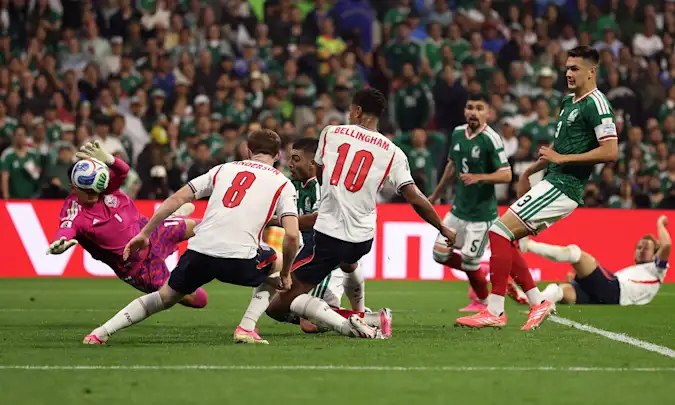 Jude Bellingham Scores For England Against Mexico At The Azteca Stadium