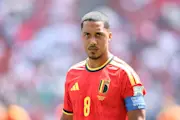 Youri Tielemans (Belgium) looks on before the FIFA World Cup 2026 Group G match between Belgium and Egypt.