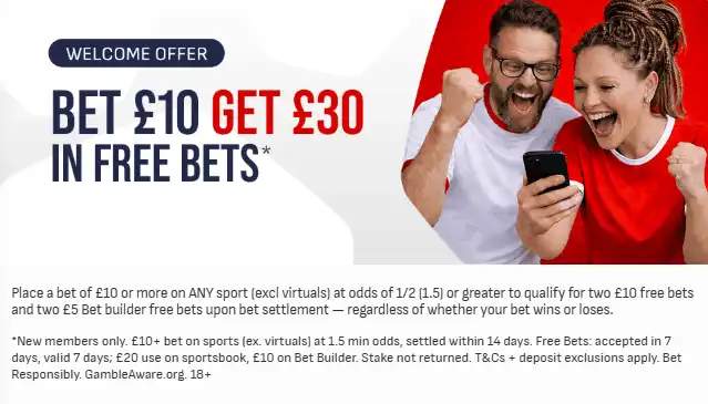 Virgin Bet UK Free Bet Offer
