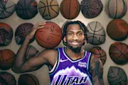 Darryn Peterson #22 of the Utah Jazz is one to watch this season