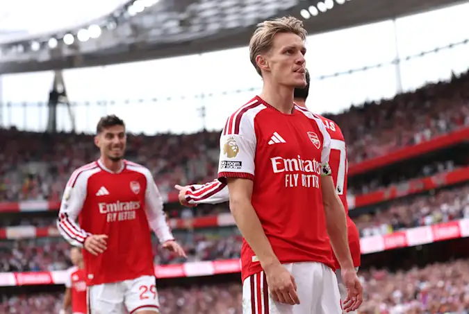Captain Martin Odegaard got Arsenal's winning goal against Chelsea