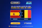 Oferta Betnacional - Espanha x Bélgica