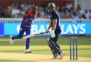 Jofra Archer celebrates the wicket of David Willey