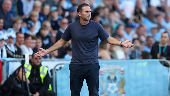 Frank Lampard will hope to see Coventry end a long wait for a win at Derby.