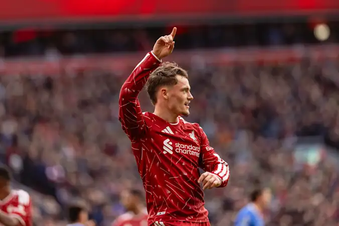 Florian Wirtz in Premier League action for Liverpool against Brighton & Hove Albion