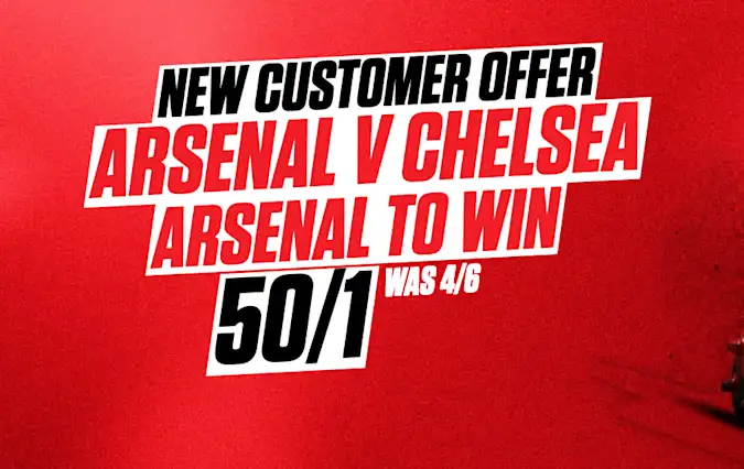 Ladbrokes Arsenal to beat Chelsea 50/1