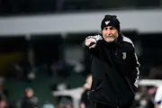 Luciano Spalletti leads a training session at Juventus.