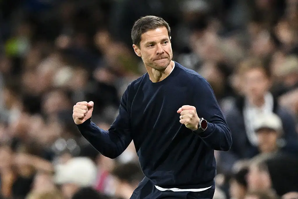 Xabi Alonso, Manager of Chelsea, reacts after a goal was disallowed during the Premier League 2026/27 match between Fulham and Chelsea FC at Craven Cottage on August 24, 2026 in London, England