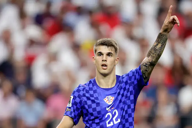 Vuskovic started Croatia's 4-2 defeat to England
