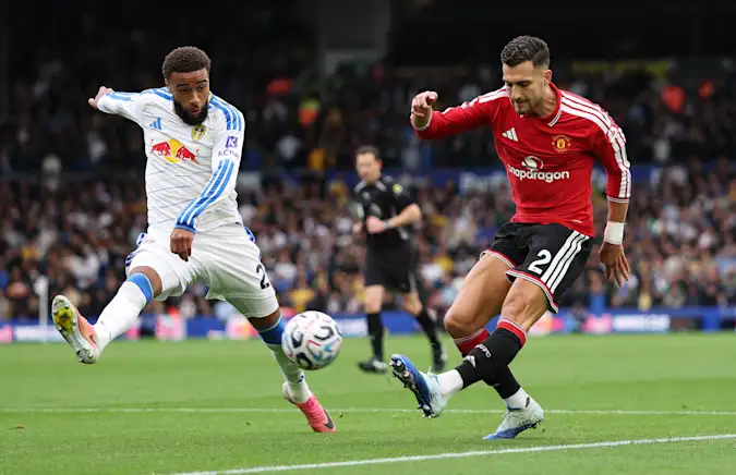 Jayden Bogle (left) and Diogo Dalot (right) were two of the strongest performers when it came to defensive metrics this weekend