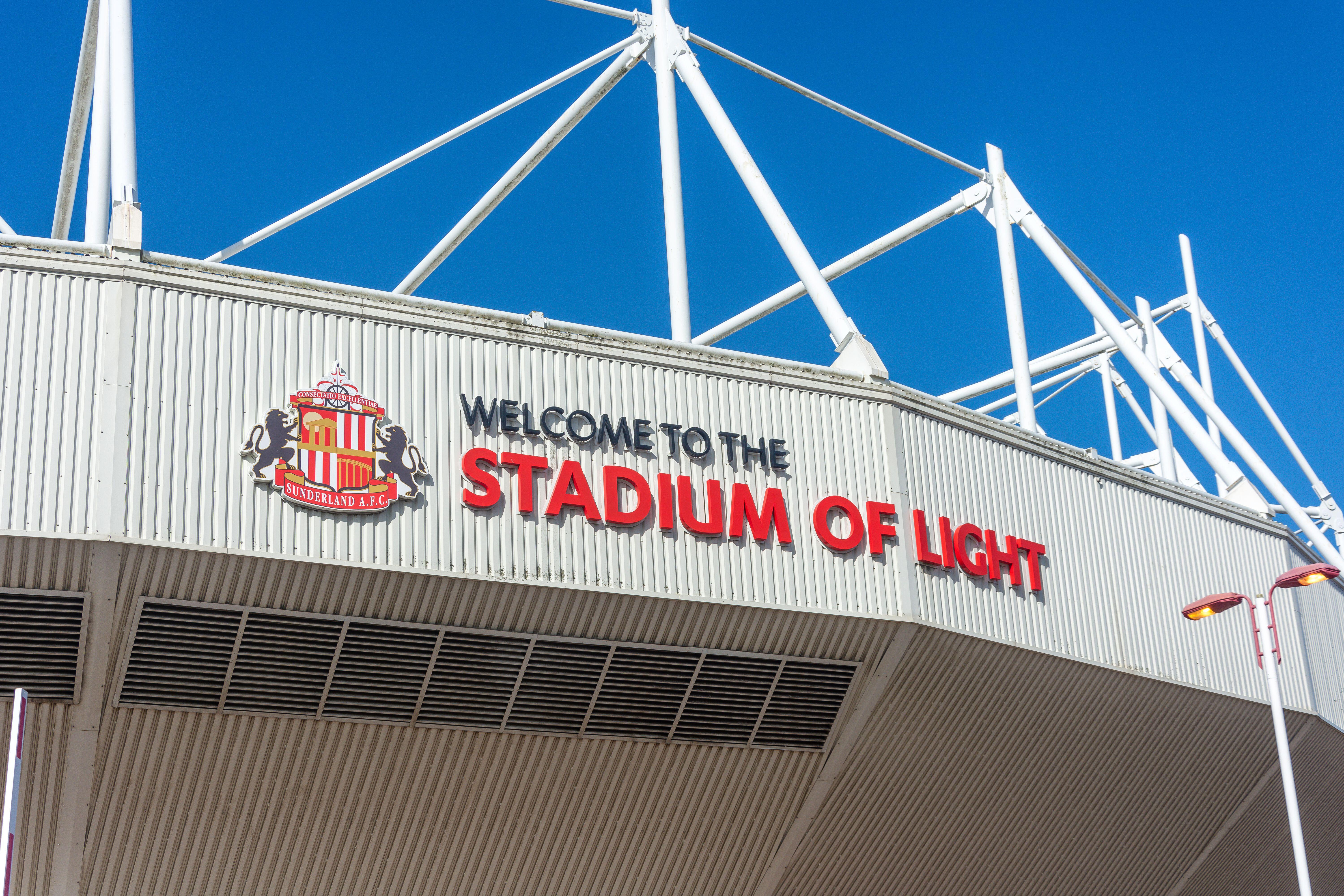 Sunderland - The Stadium of Light is one of the largest stadiums in the UK.