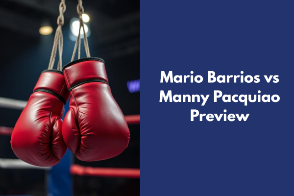 Mario Barrios vs Manny Pacquiao Preview