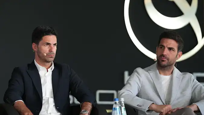 Mikel Arteta and Cesc Febregas will lock horns when Como visit Arsenal on Wednesday