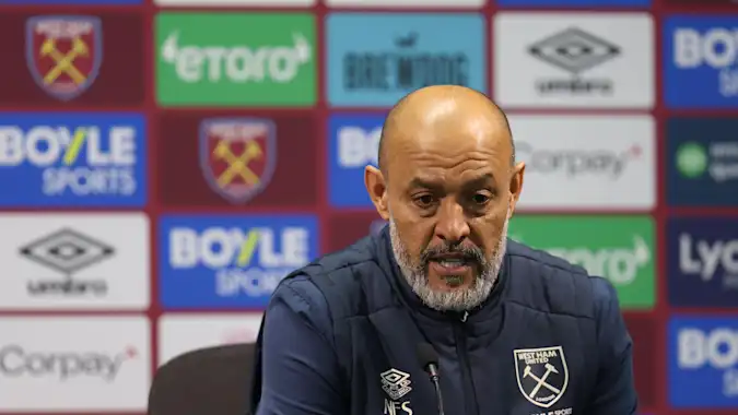 Nuno Espirito Santo's West Ham could be playing in the Championship next season