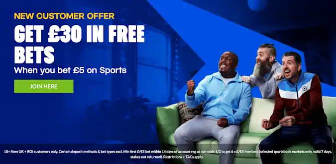 Coral Bet £5 Get £30