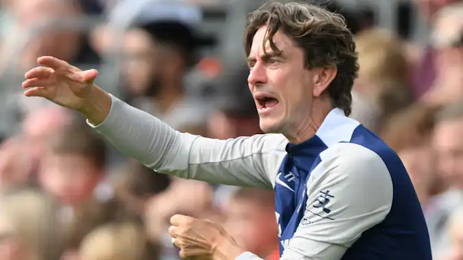 Thomas Frank is looking to make it three wins from three in the Premier League as Tottenham head coach