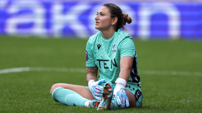 Crystal Palace felt goalkeeper Shae Yanez was fouled in the lead-up to Brighton s goal Stev b90086a2